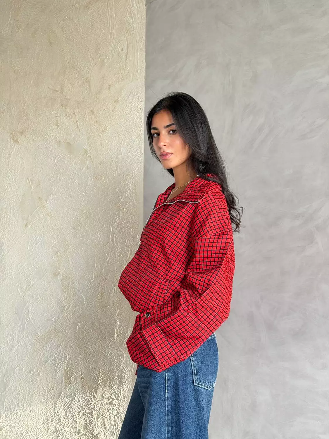Scarlet Grid Jacket 5