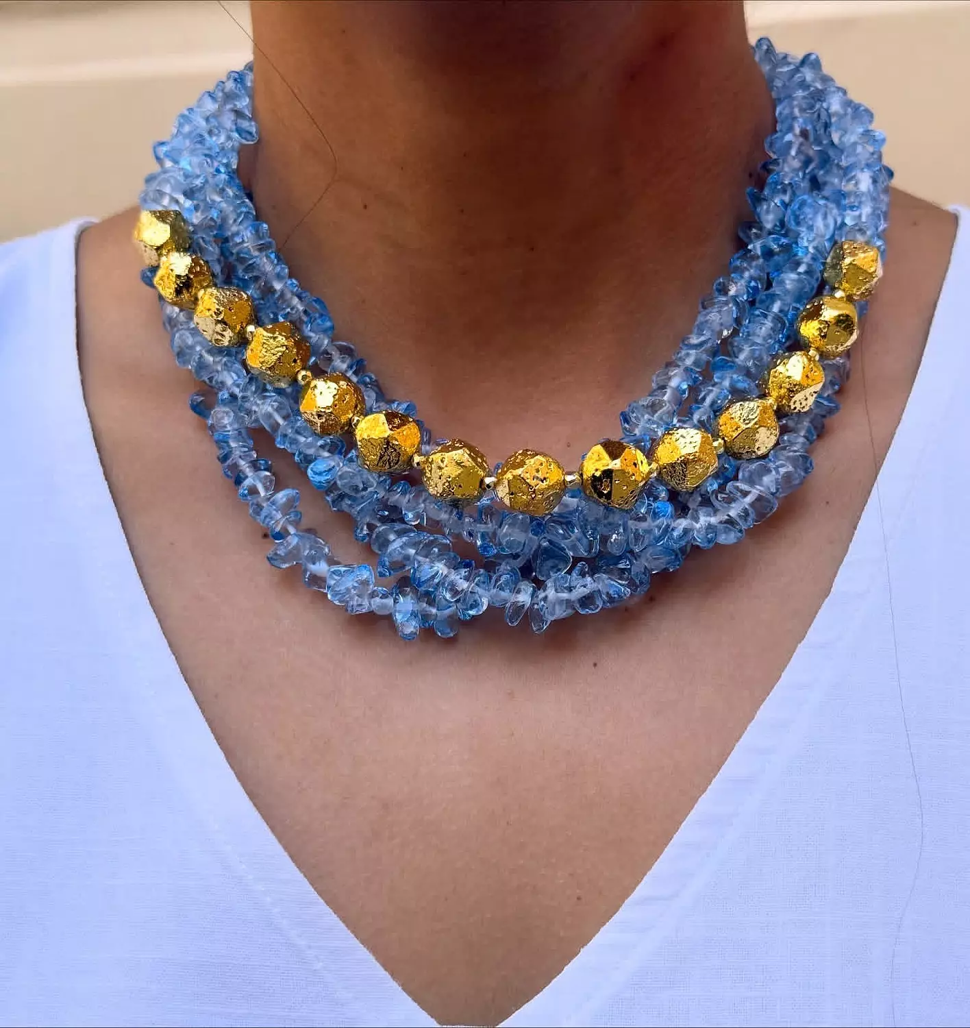 Golden Blue Statement  image