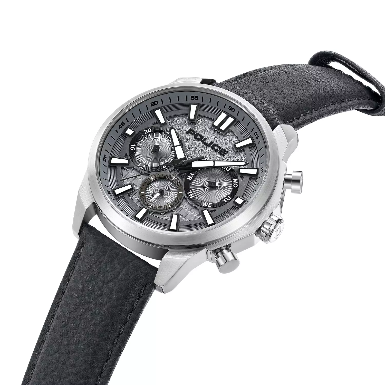 Police watches rangy Mens Analogue Quartz Watch with Leather bracelet PEWJF0021001 2