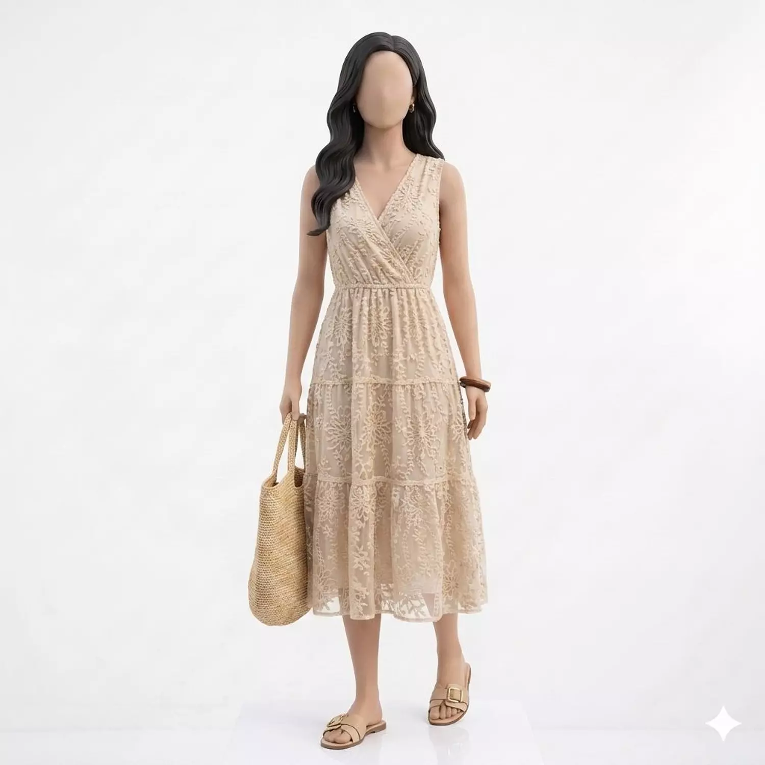 V-neck Maxi Summer Dress 1