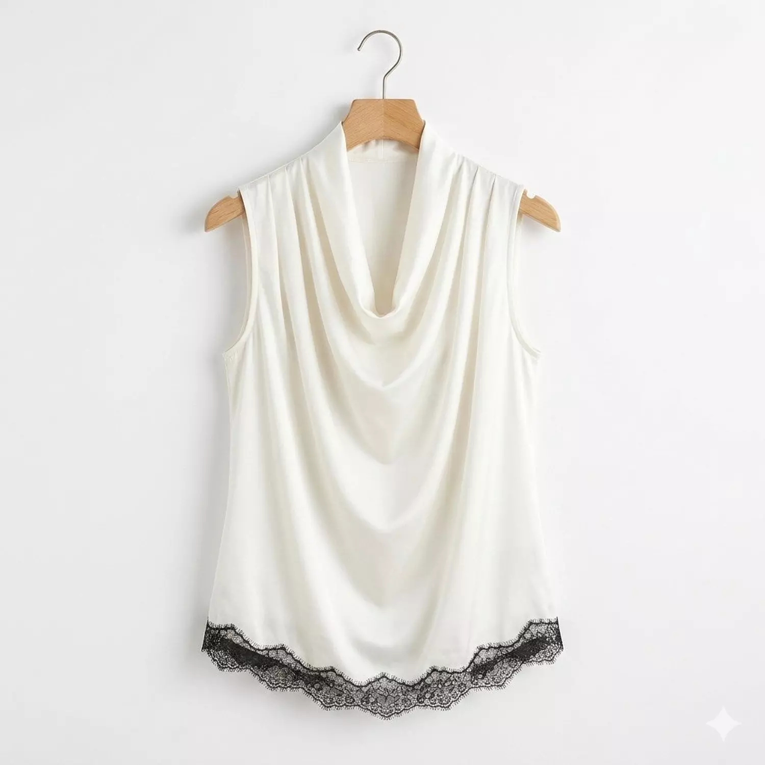 Sleeveless Blouse with a Cowl Neck 3