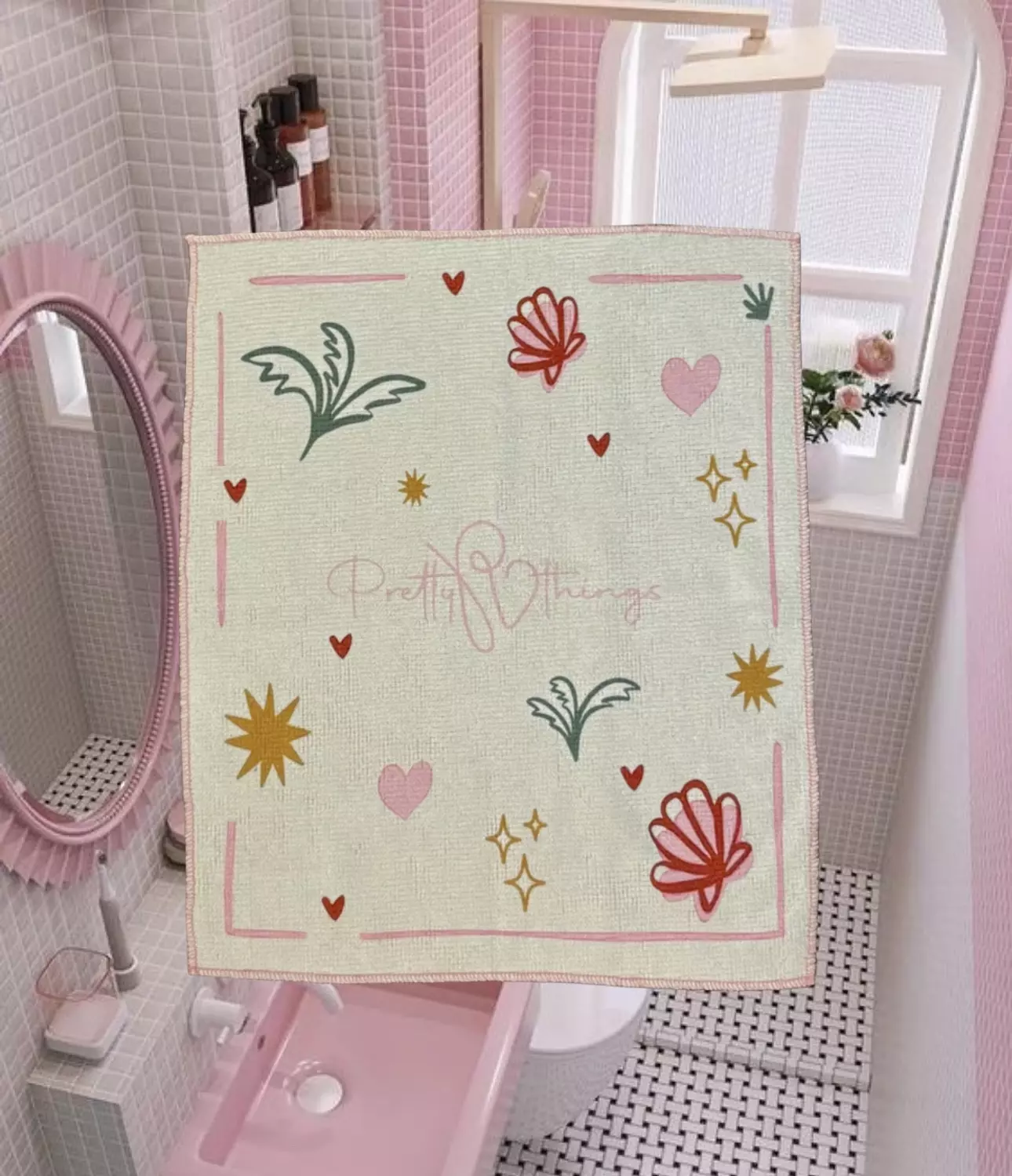 pretty emergency face towel 1