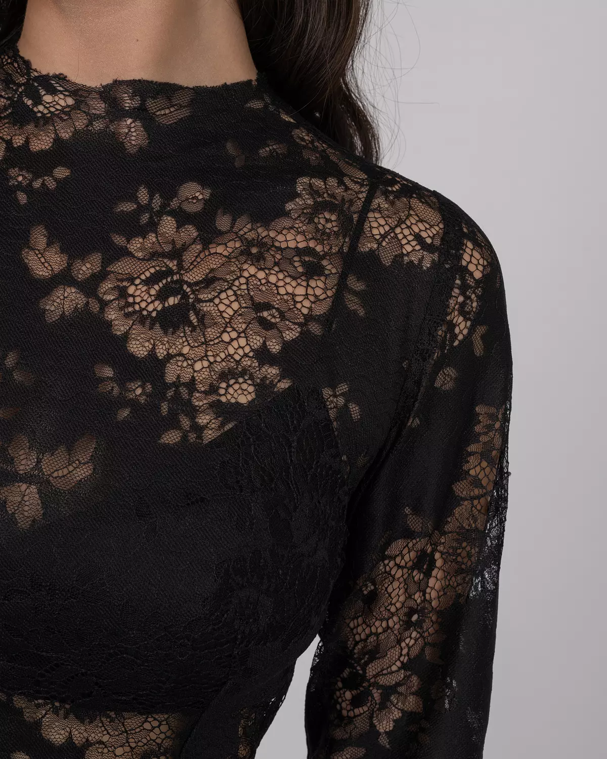 Black French Lace Top 4
