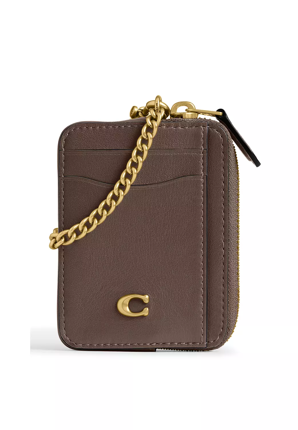 COACH Leather Zip Card Case image