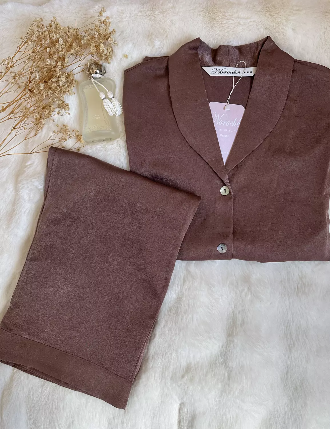 Rosewood Crinkled Marble Effect pjs 1