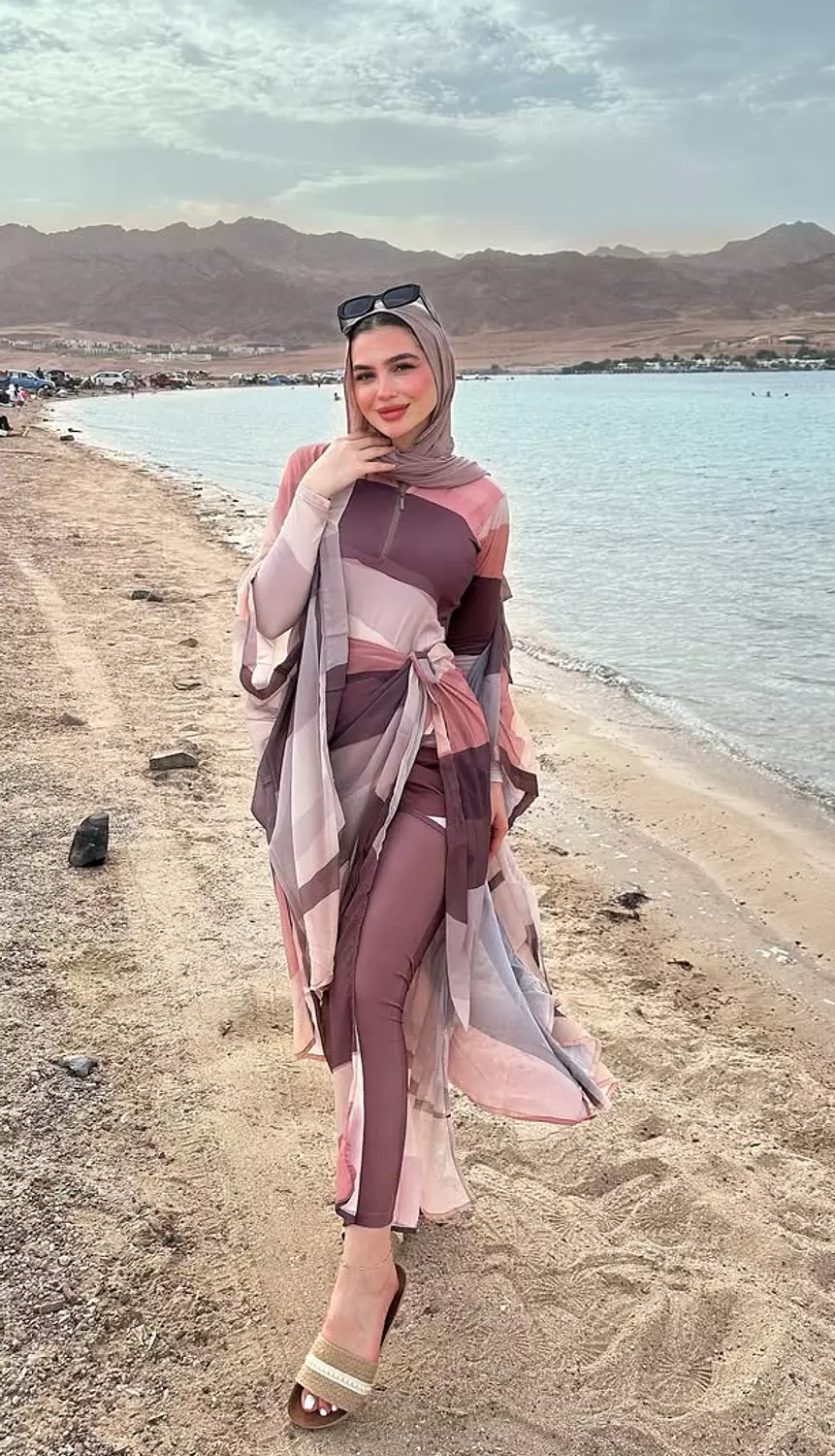 Shades of brown burkini  11