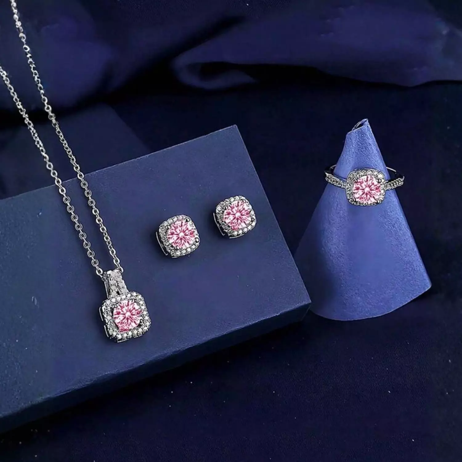 Flashy Rectangular Rhinestone Set 1