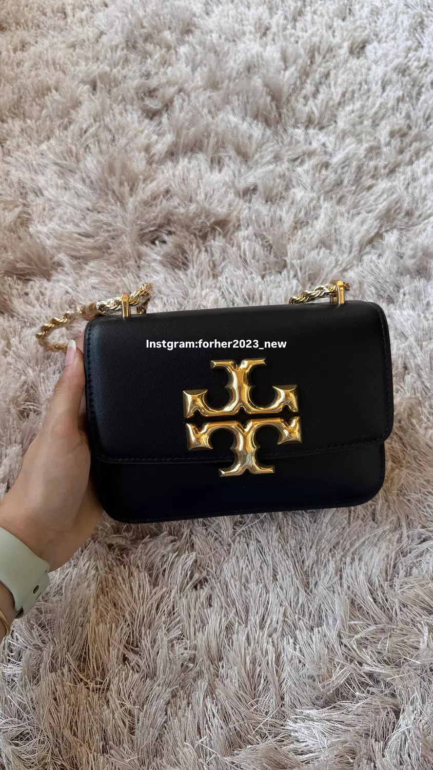 Tory Burch Small Eleanor Leather Shoulder Bag Black color  image