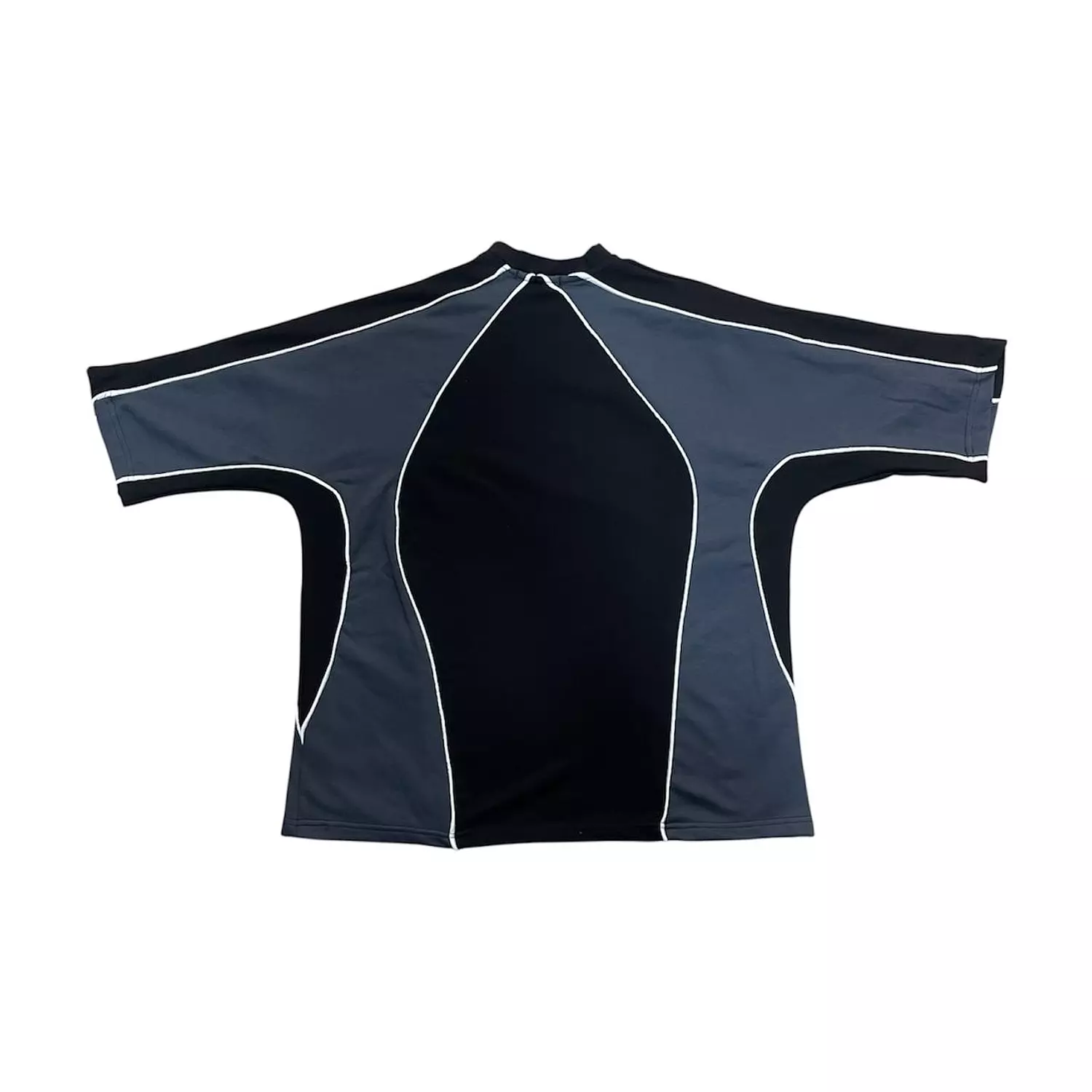 De-lys slices  box fit suit Black & Grey with white stripe 6