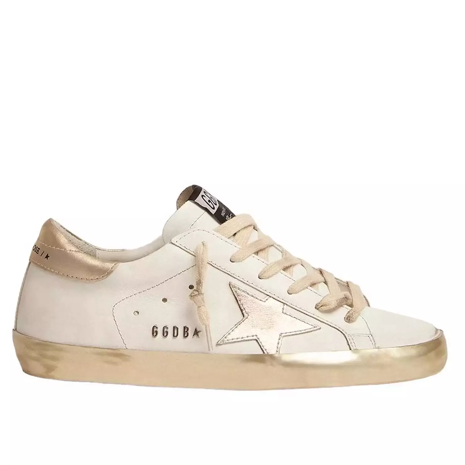 Golden Goose Super Star Sole gold sparkle foxing image