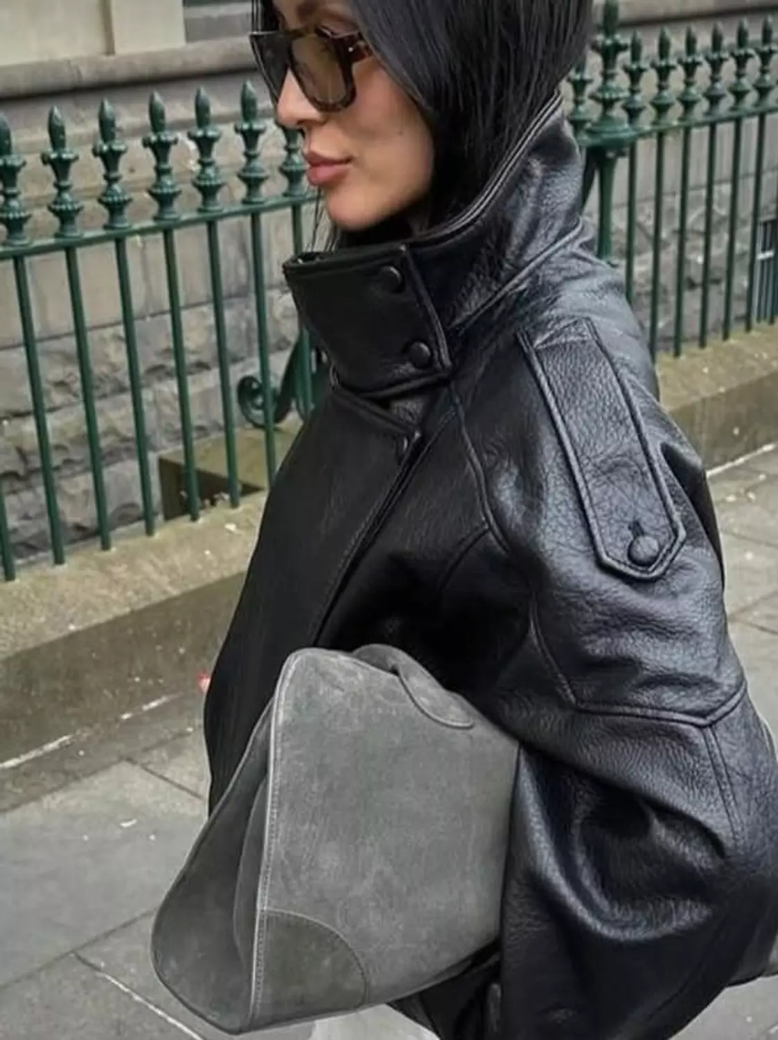 Genuine Leather Biker Jacket 1