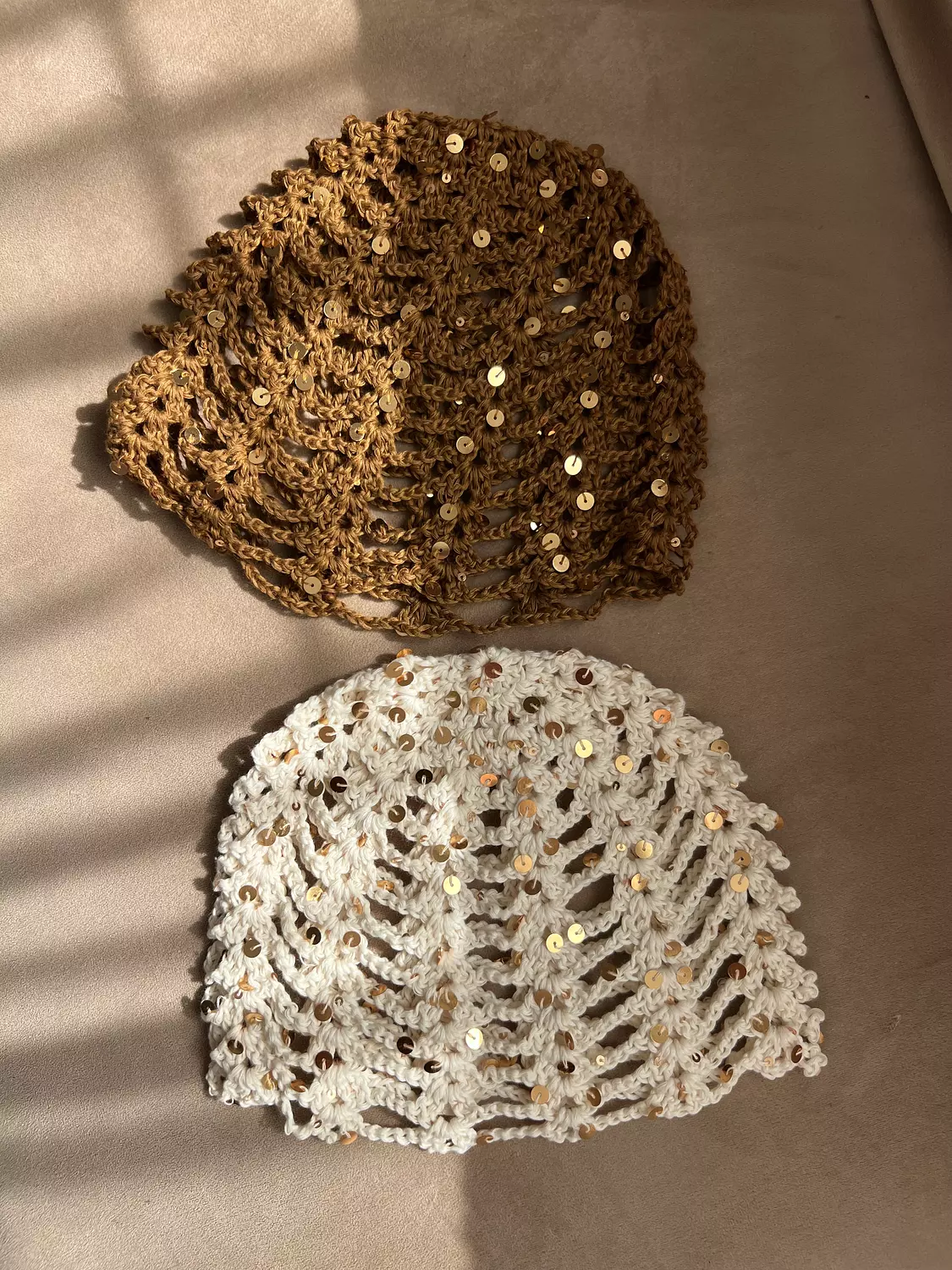 Nina shimmering crochet hat 2