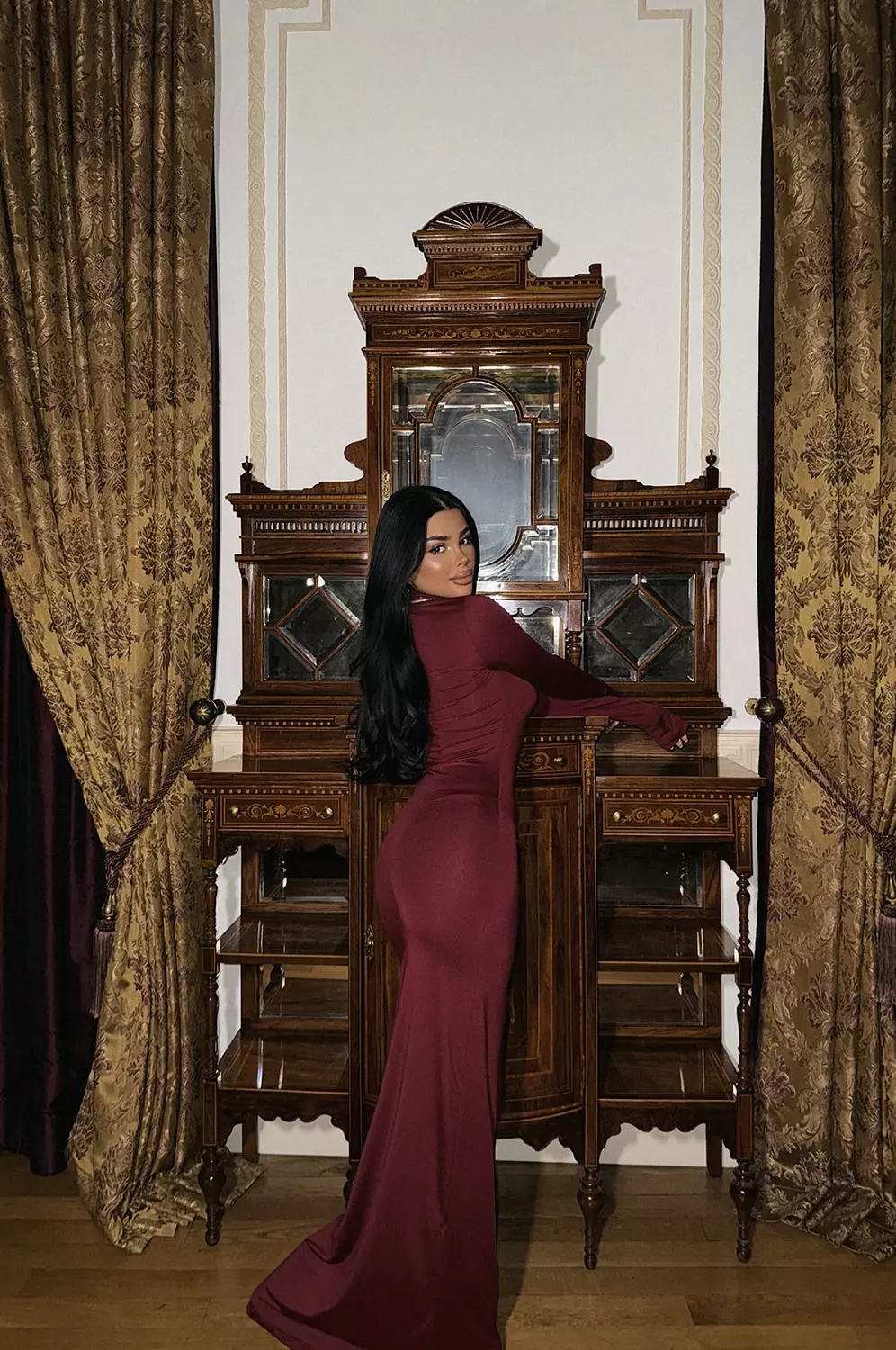 Cherry Long Dress 2