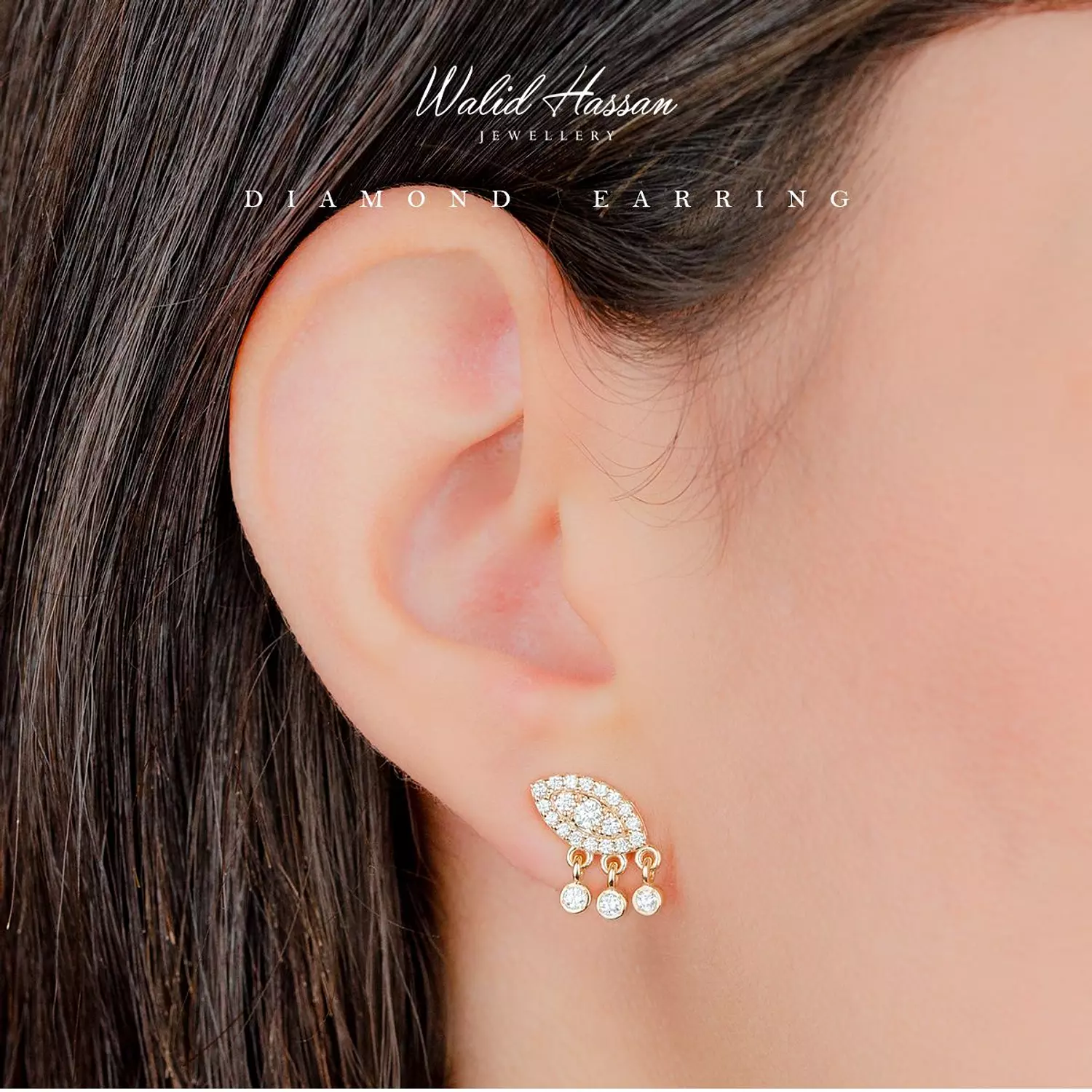 diamond earring 696