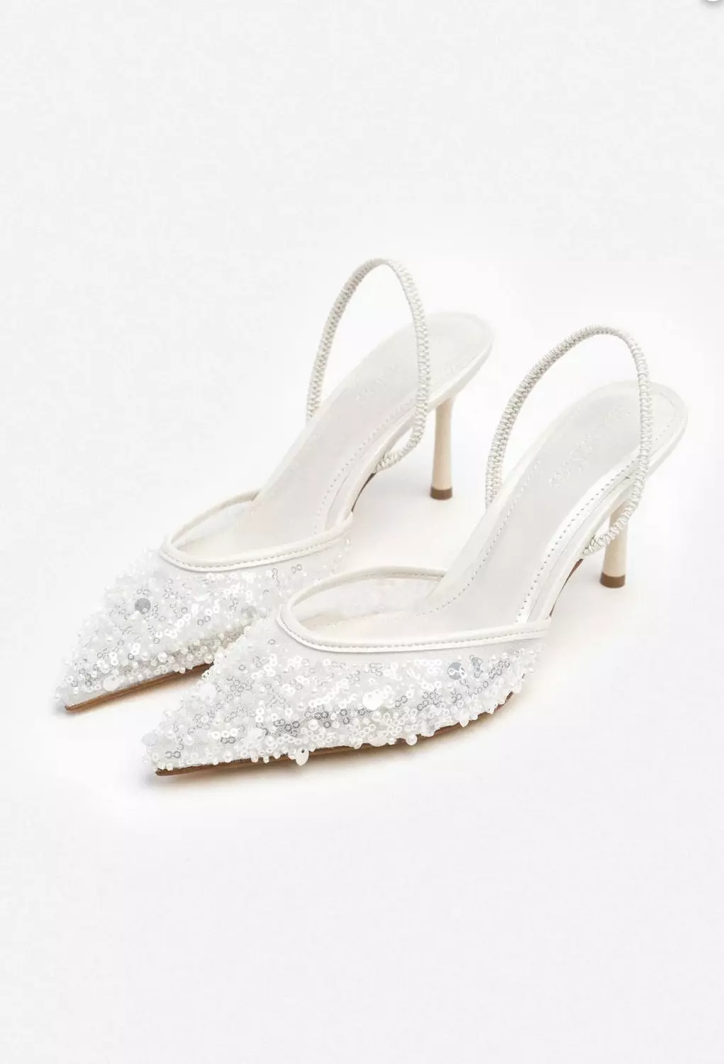 Mesh Slingback Heel 8