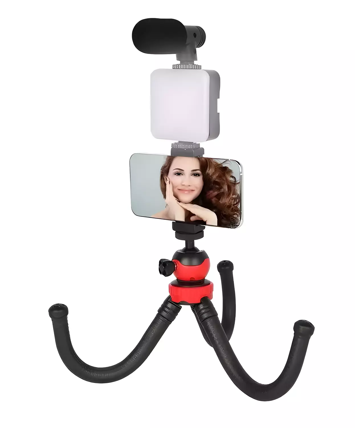 plokama PK-776 Photography Kit with LED Light and Tripod Microphone - Compatible with Various Devices hover image