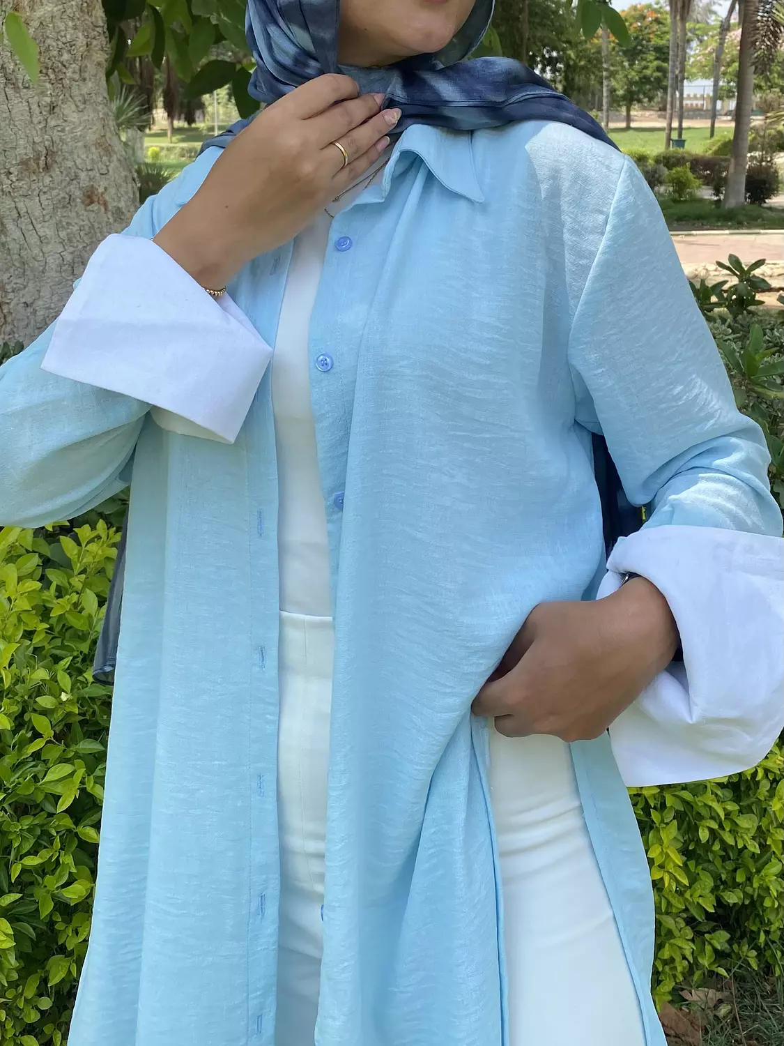 Flowy Shirt Baby Blue  image