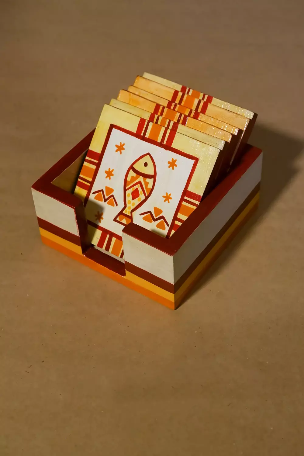 Sha3by orange Coaster set 1