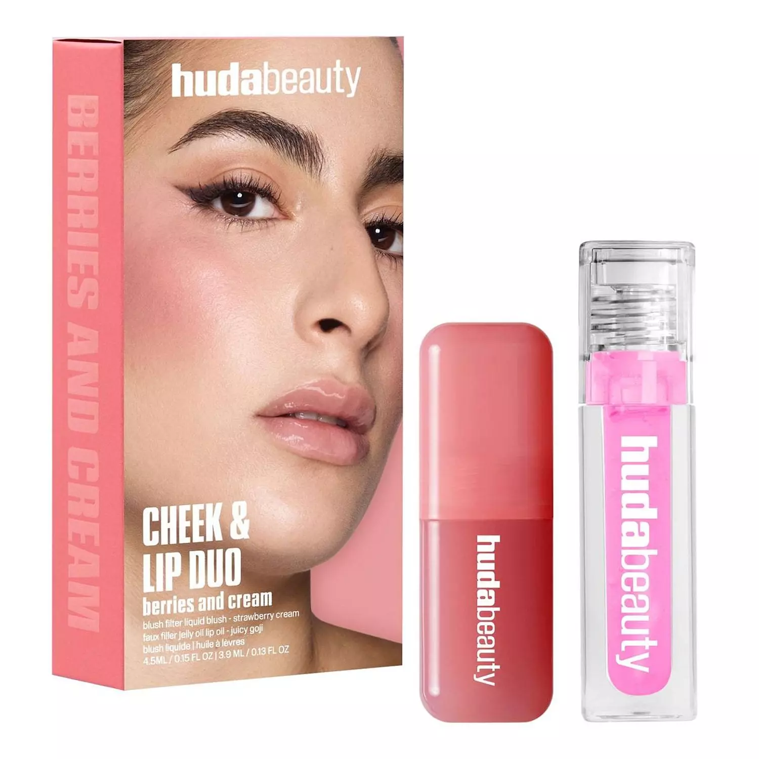 Huda Beauty Check & Lip Duo Berries and cream image