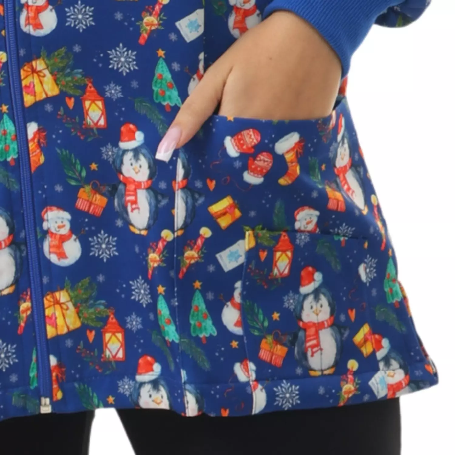 Blue Christmas Lab Coat 3