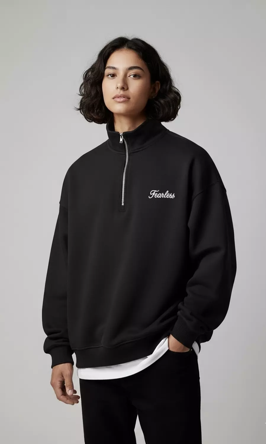 Fearless Quarter Zipper _ Burgundy 1