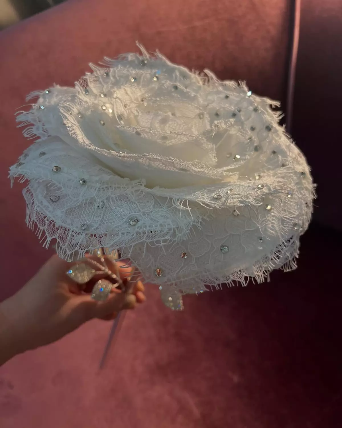  luxurious lace hand roses image