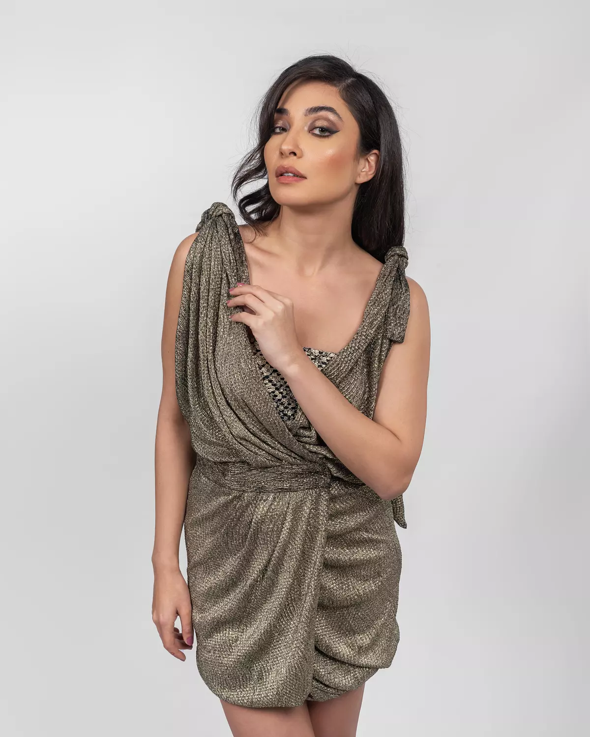 Effortless Metallic Bronze Romper 4
