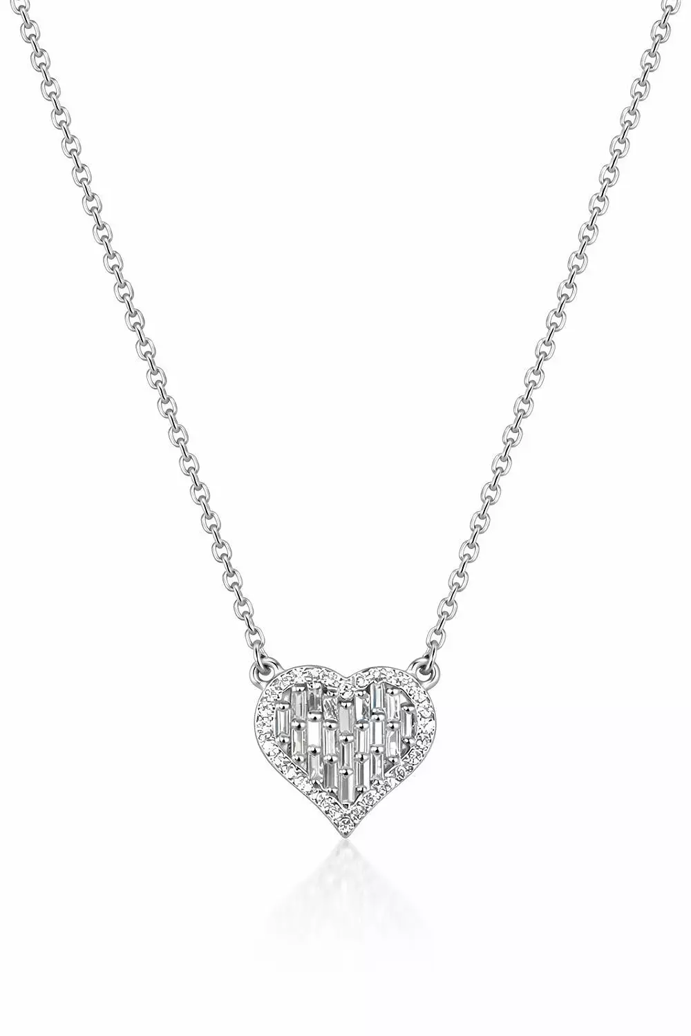  Silver Necklace Heart image