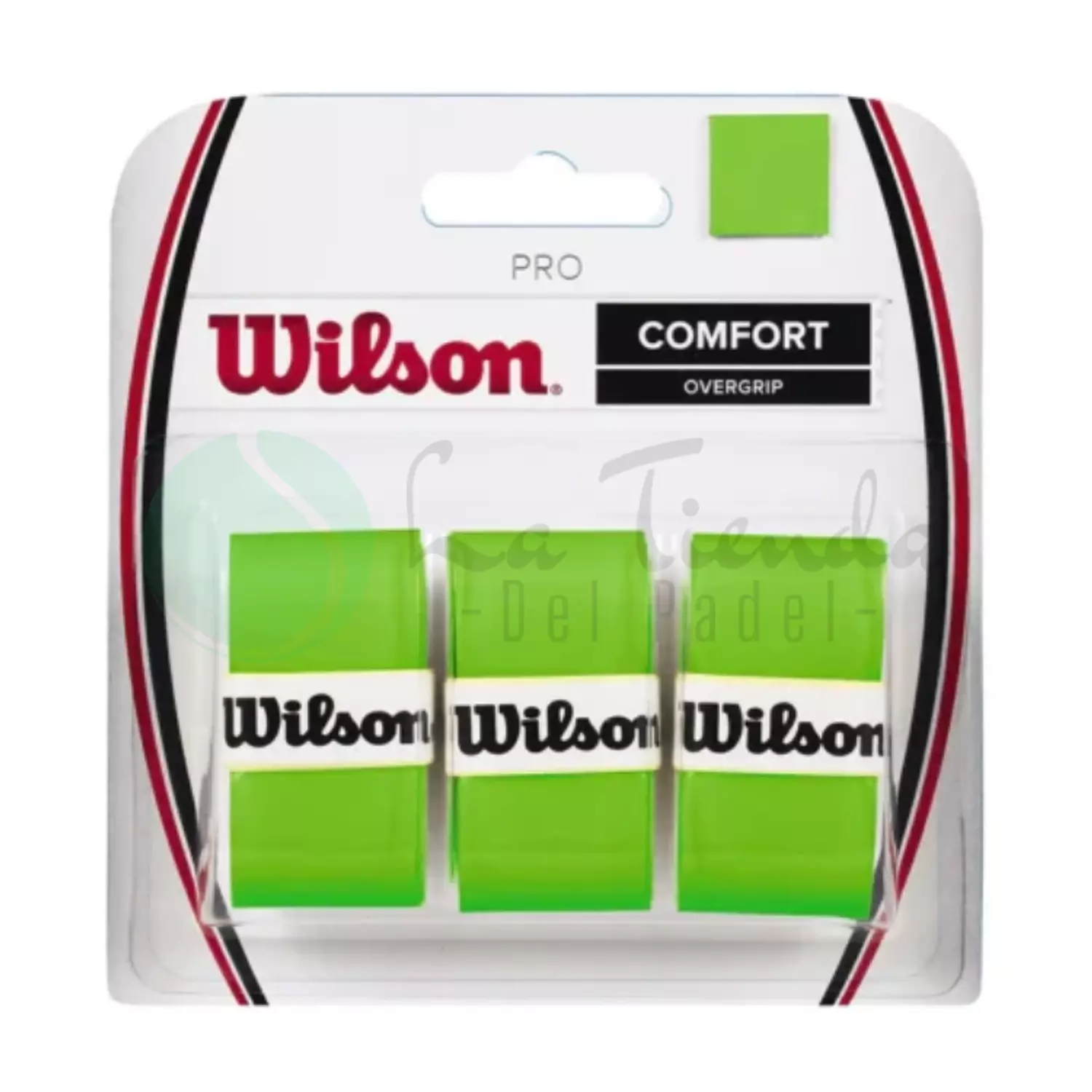Wilson Pro Comfort Green Overgrip (Pack of 3)