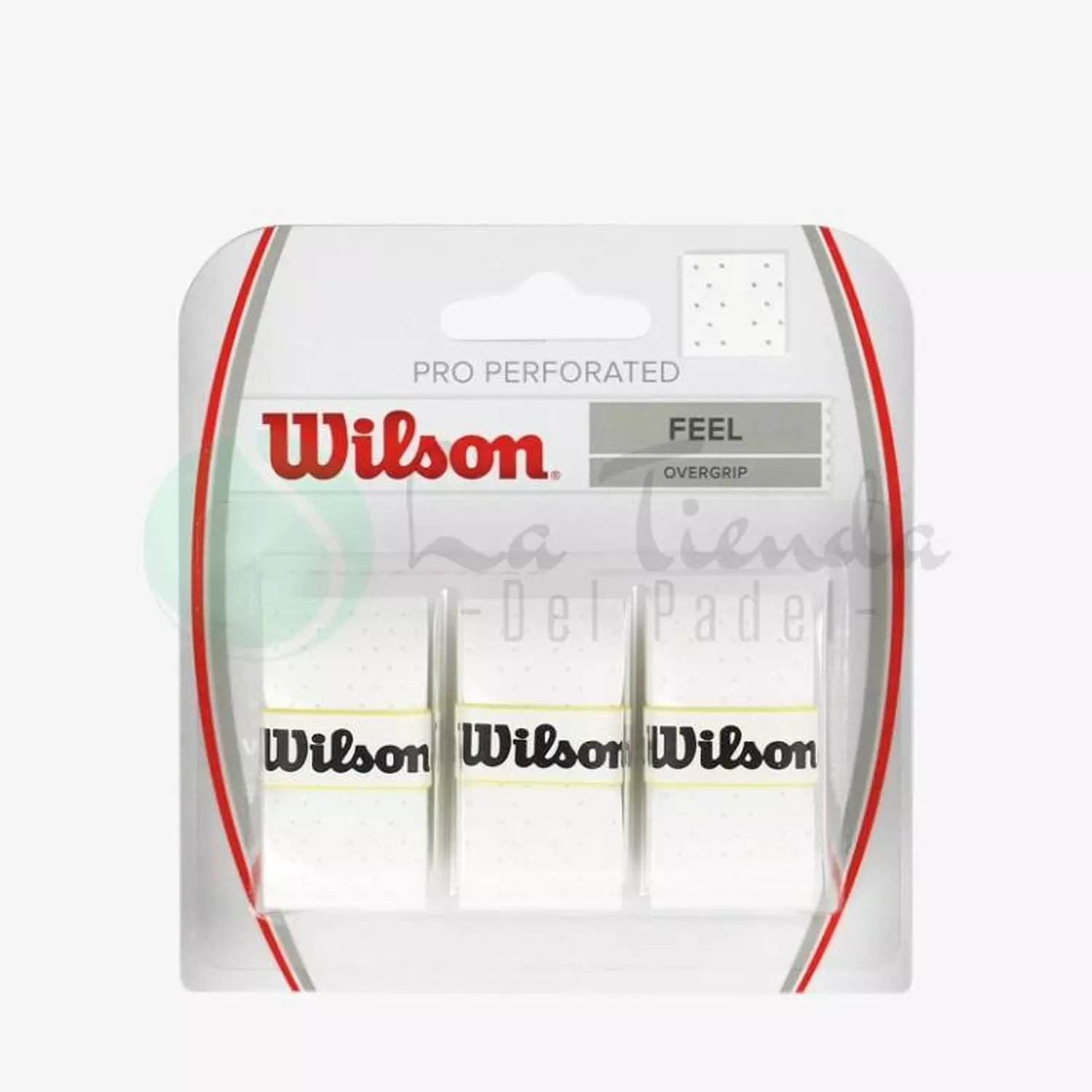 Wilson Pro Feel White Overgrip (Pack of 3)