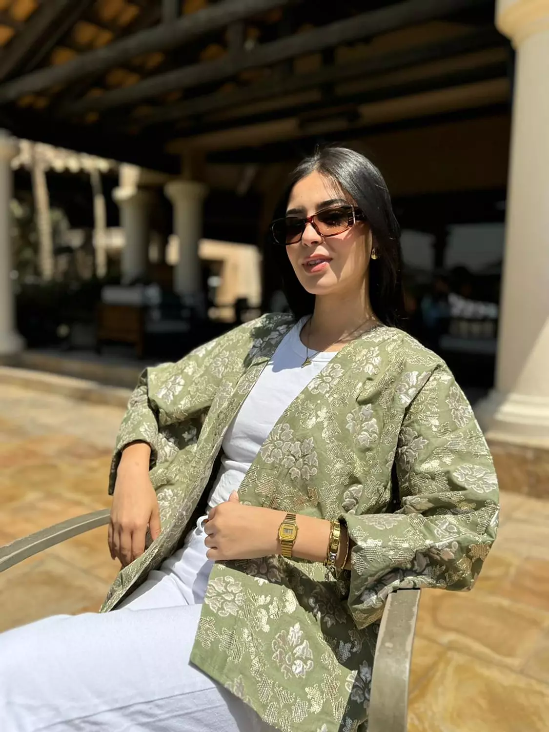 Majda green jacket  hover image