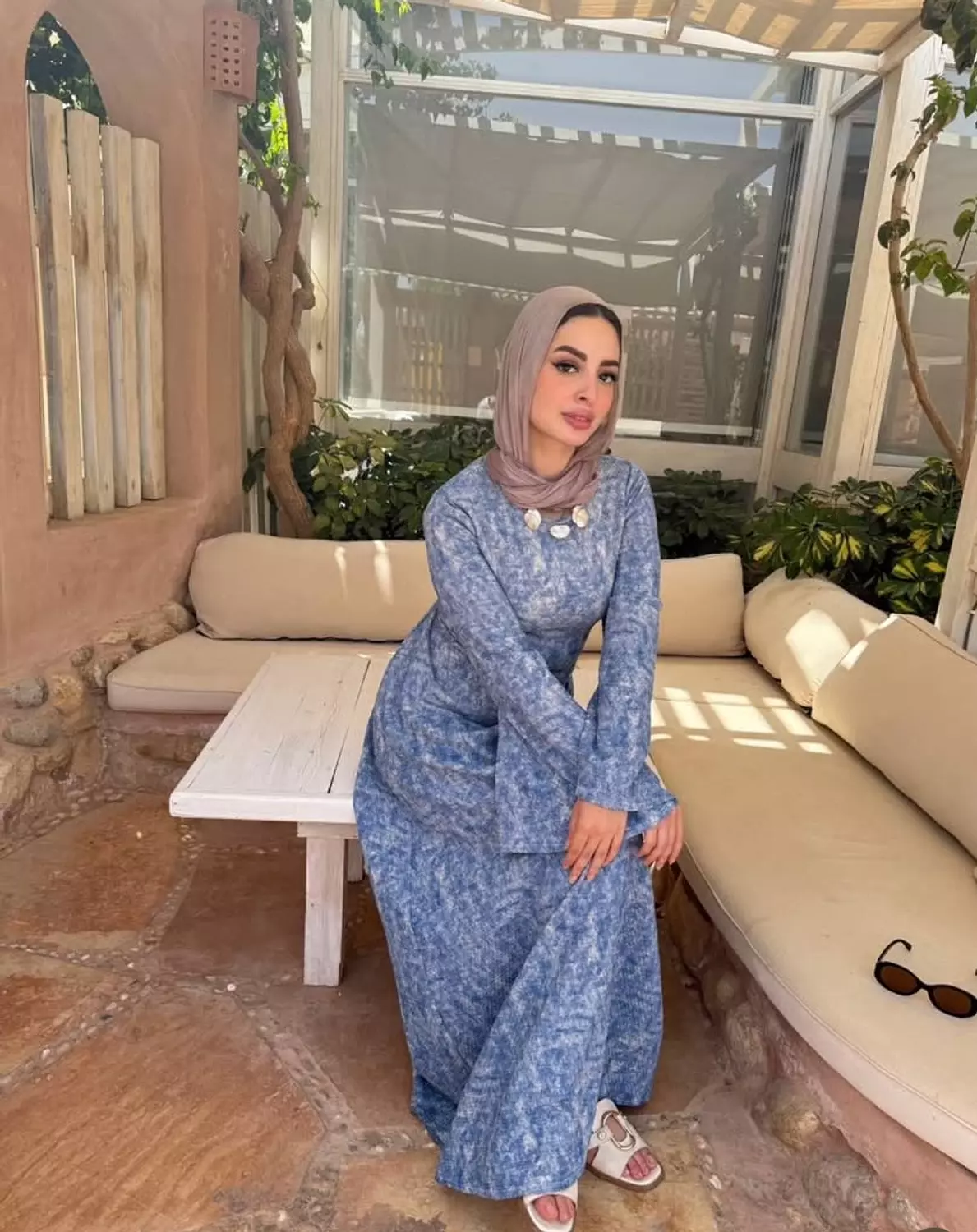 Blue waves dress  1