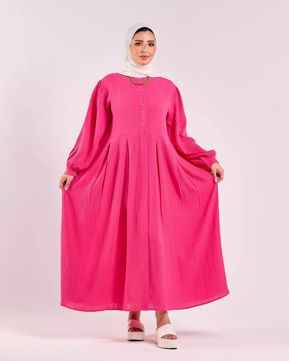 Summer Dress in Hot pink hover image