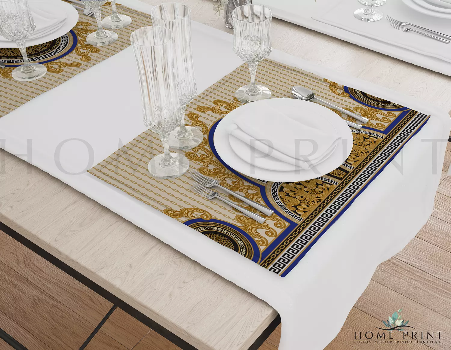  Modern Place-mat  - Geometric  Modern - Multi Color Design  image