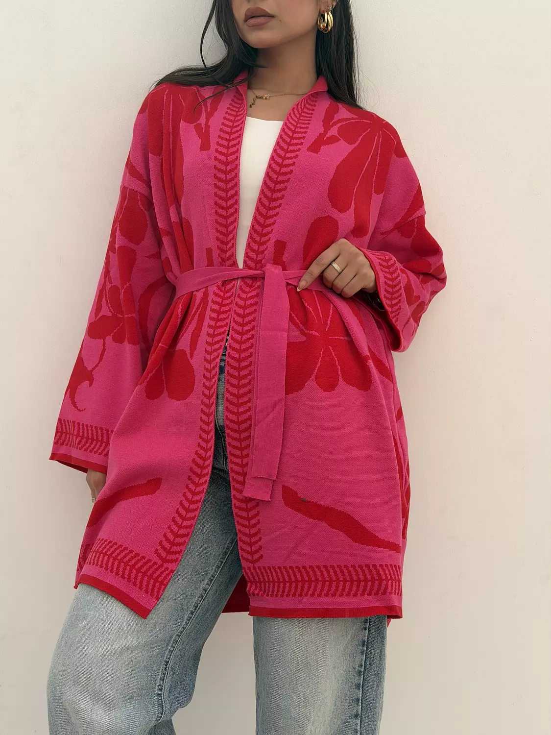 Fuchsia Flame Kaftan 3