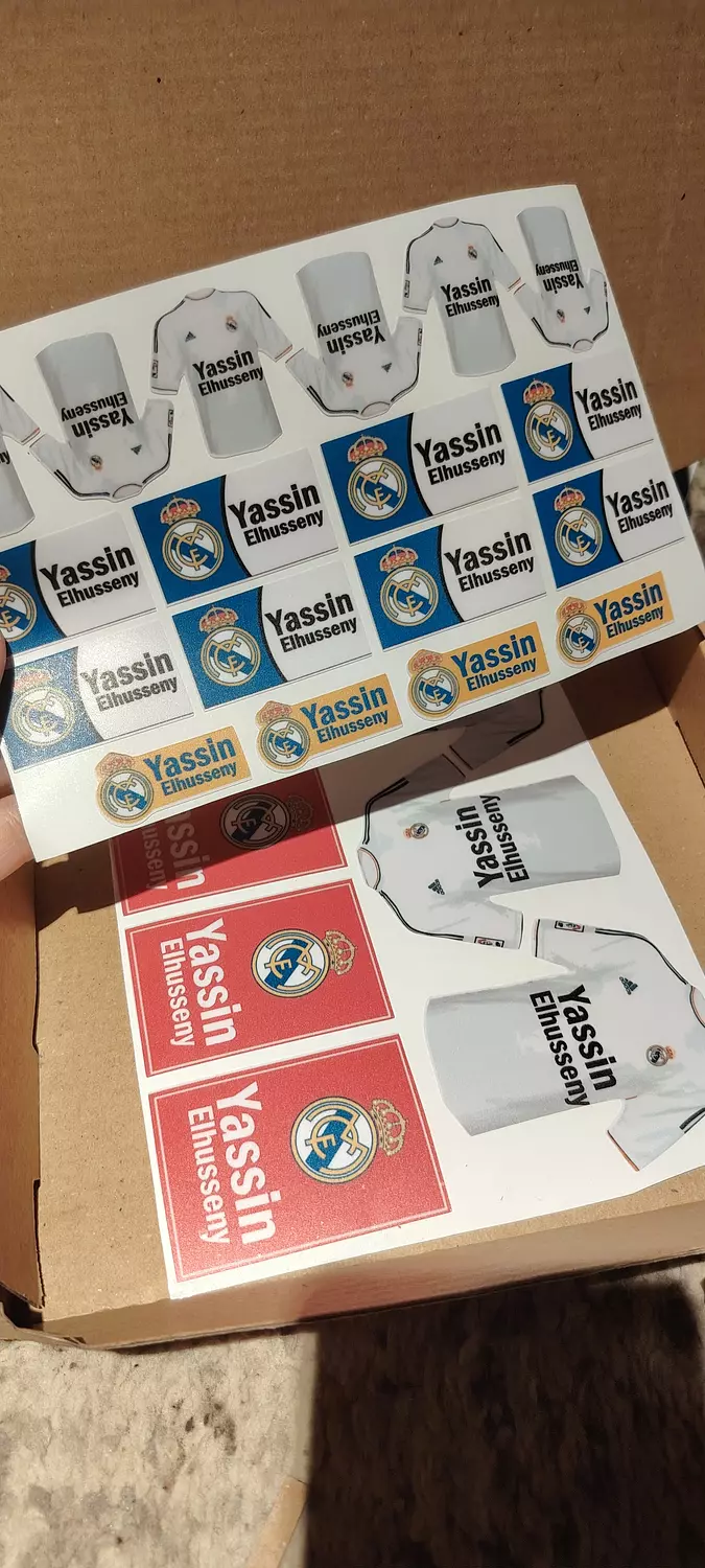 Real Madrid School Labels Stickies image