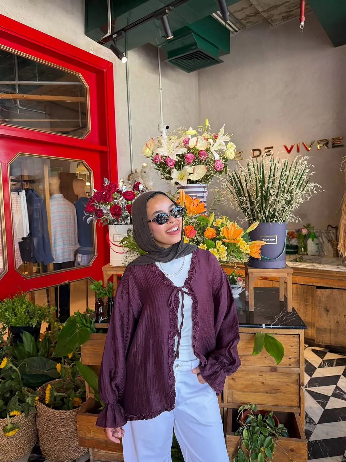 TIE FRONT BLOUSE 