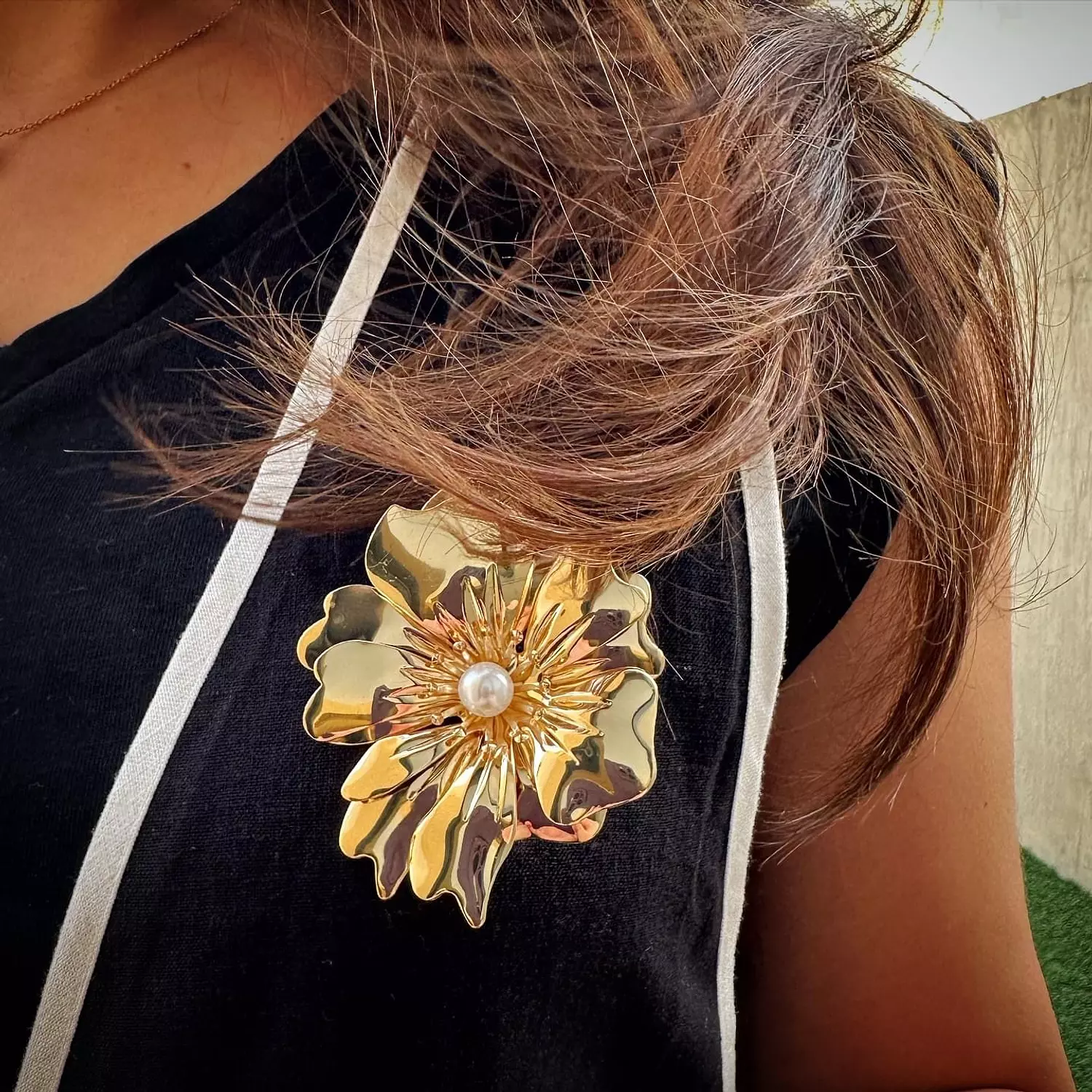 Steel Flora Brooch 1