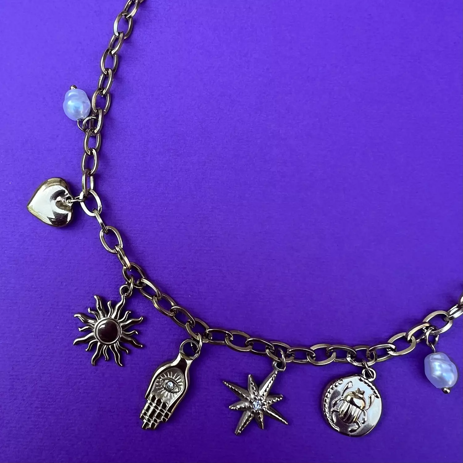 “ Midas Touch “ Charm Necklace  hover image