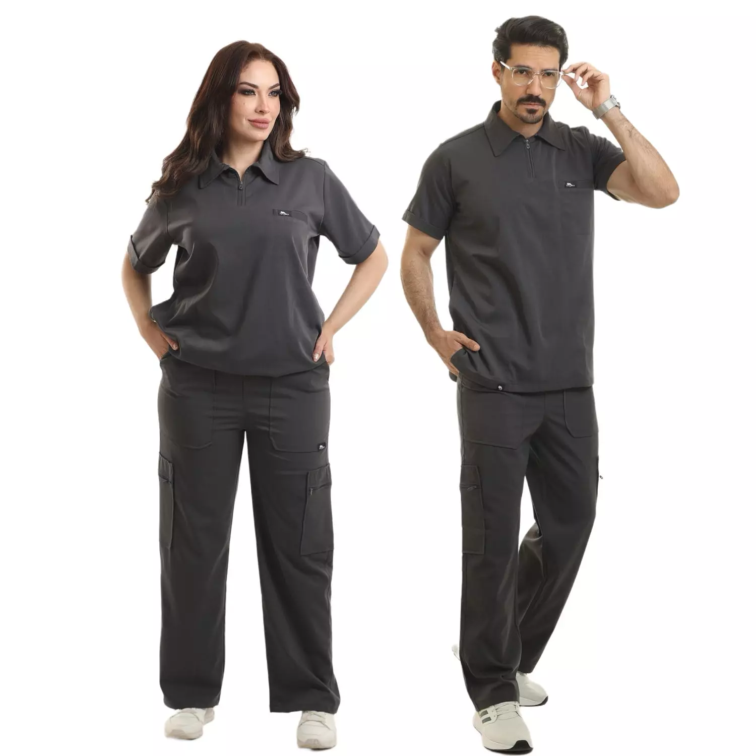 Gray Polo Scrub image