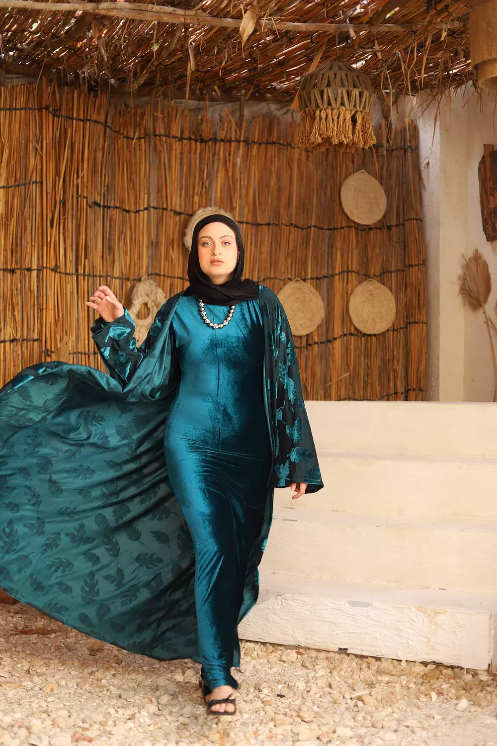 Velvet Leaves Kaftan  image