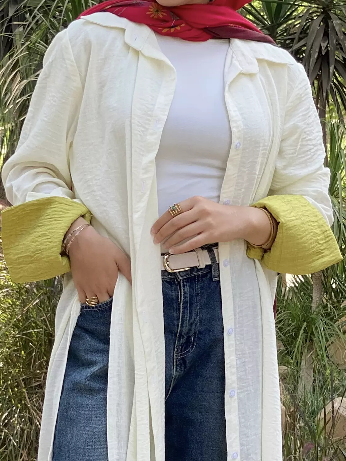 Flowy Shirt Off White  image