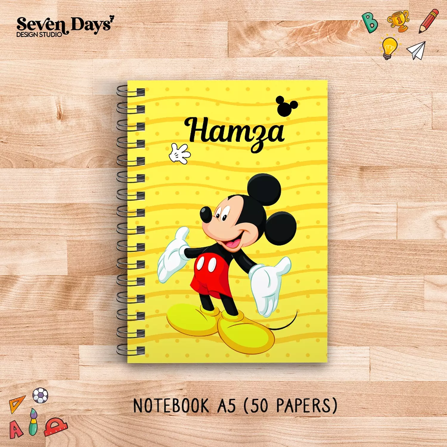 Mickey Mouse School Labels 2