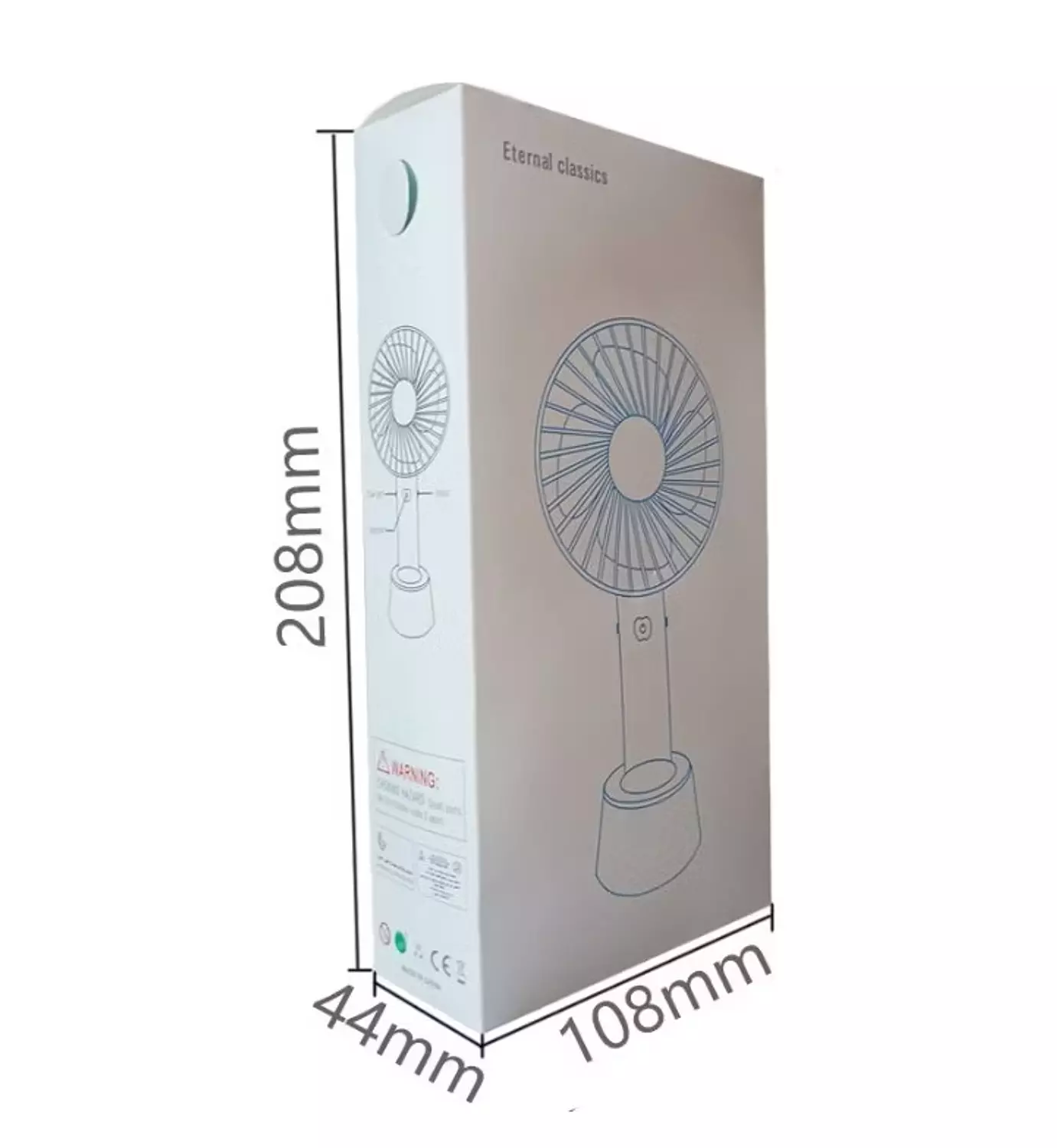 SS-2 Rechargeable Handheld Fan - 3 Speeds - pink 13