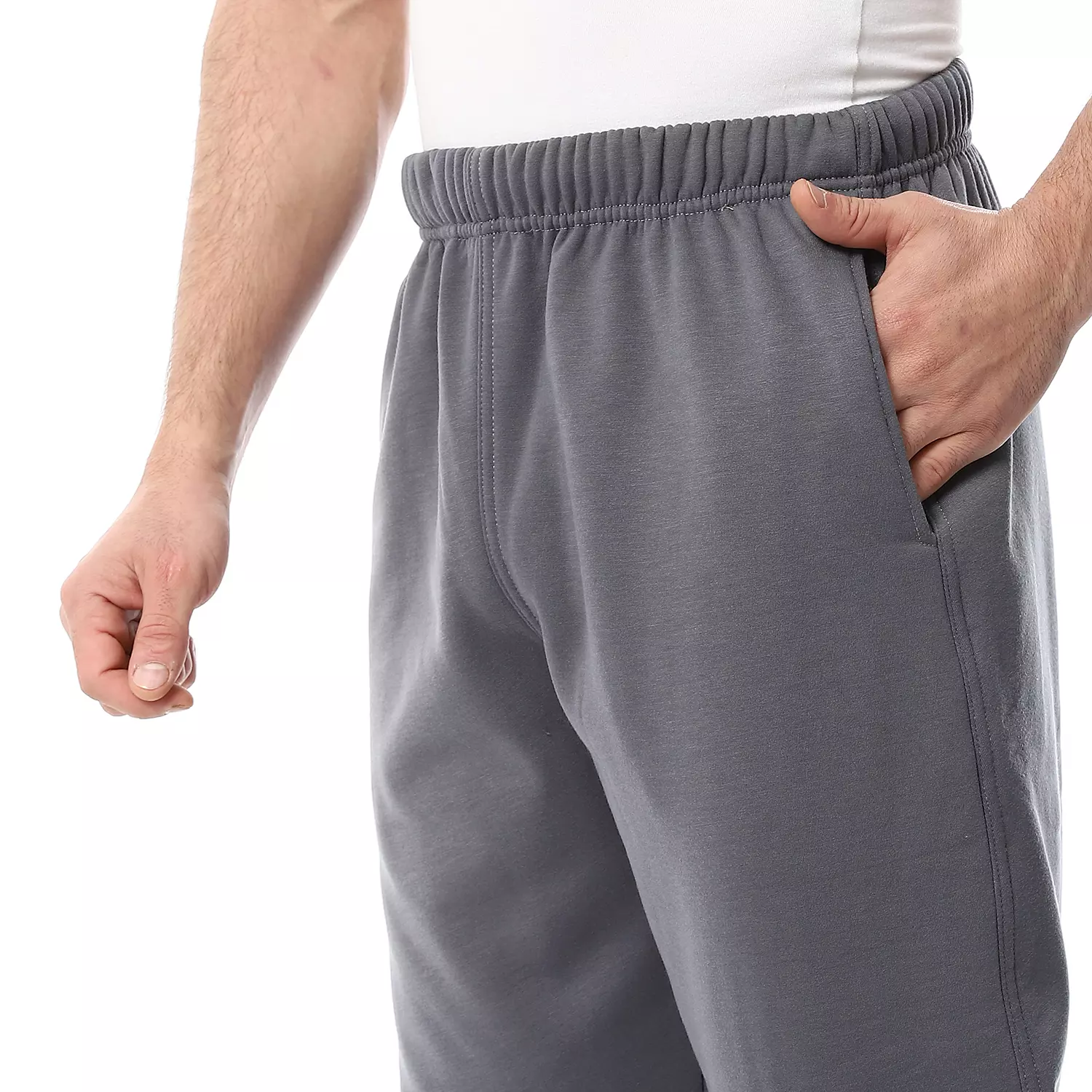 Winter Cotton Milton Plain Pajama Pants - 4043 - Grey 2