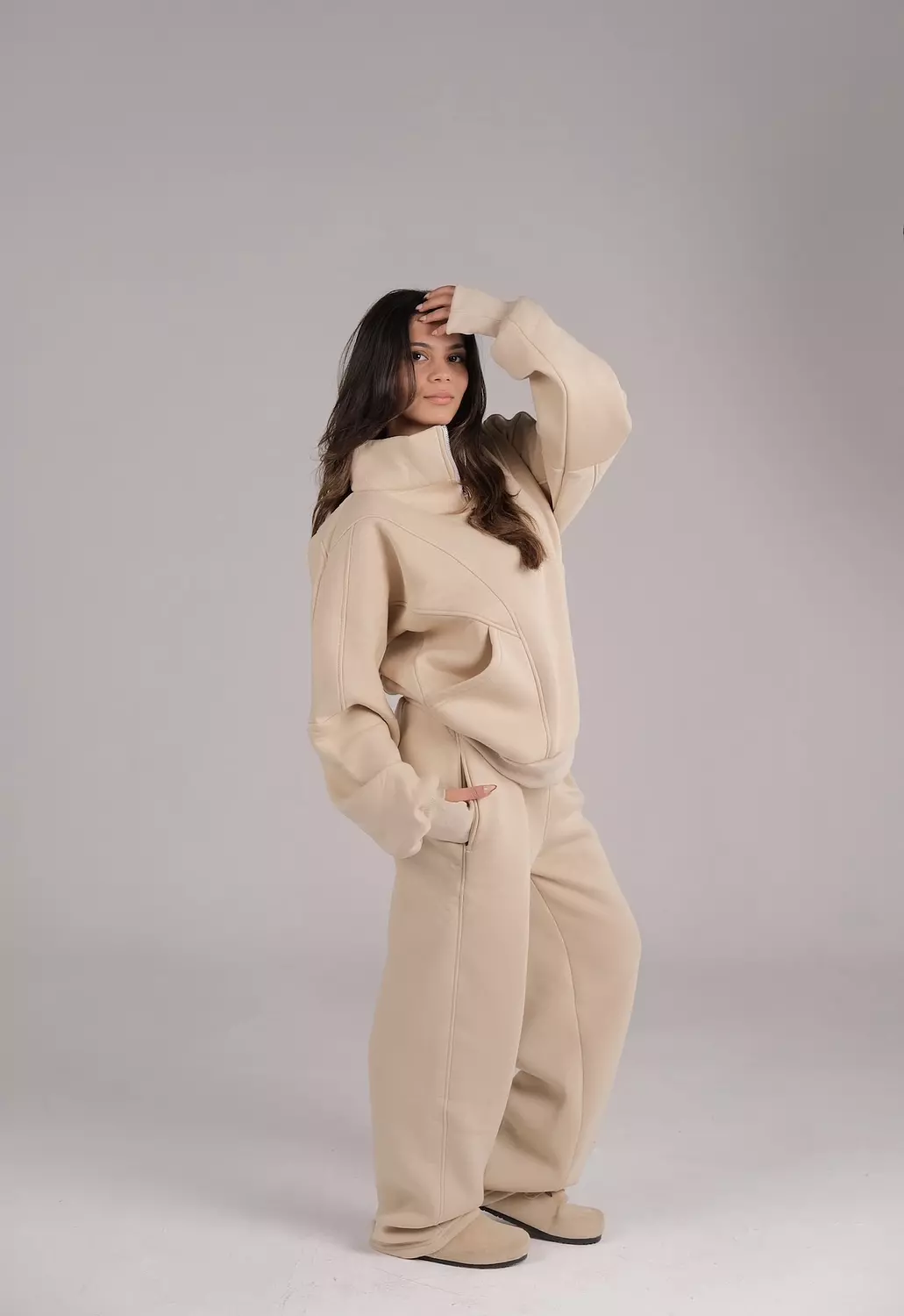 Finger Quarter zip Sweater  9