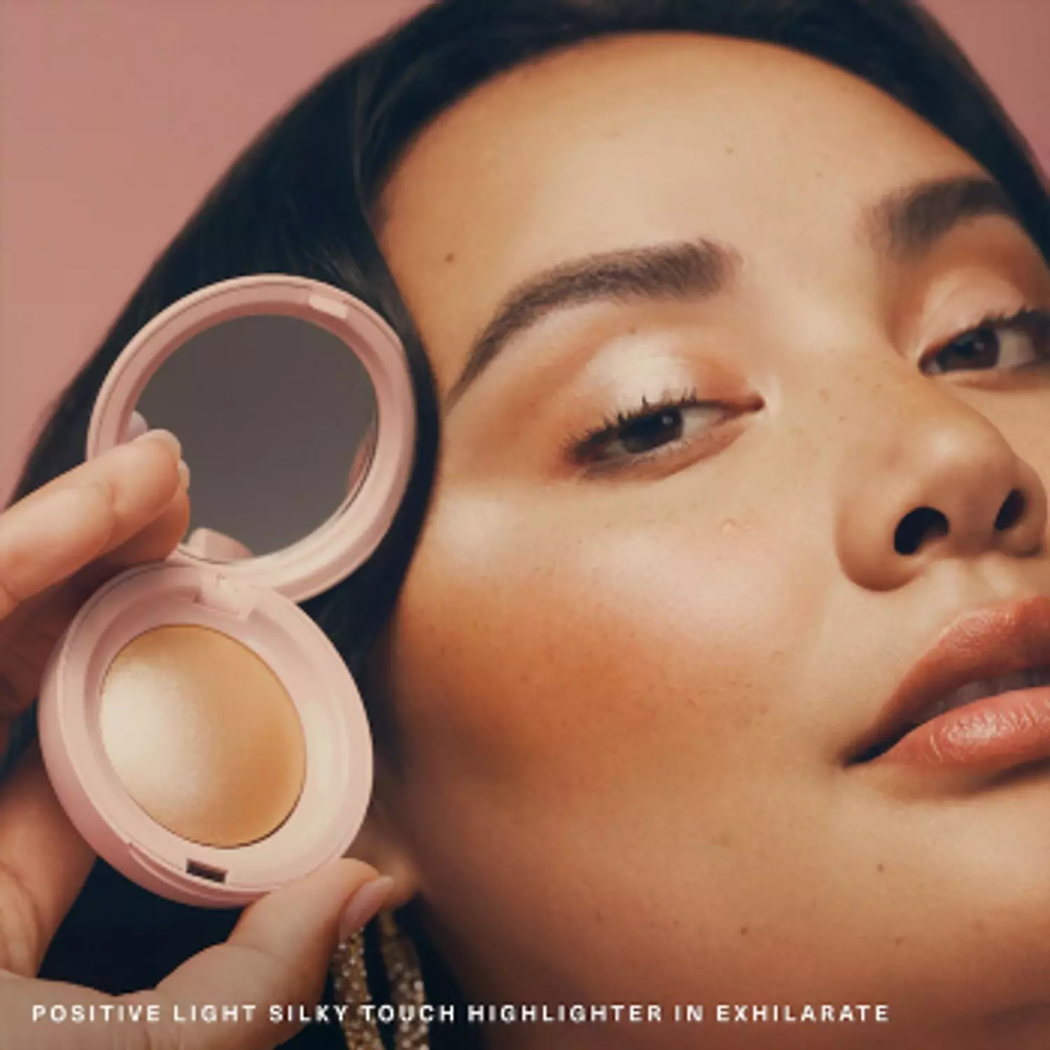 Rare Beauty by Selena Gomez Positive Light Silky  Touch Highlighter shade : Exhilarate - champagne gold 5