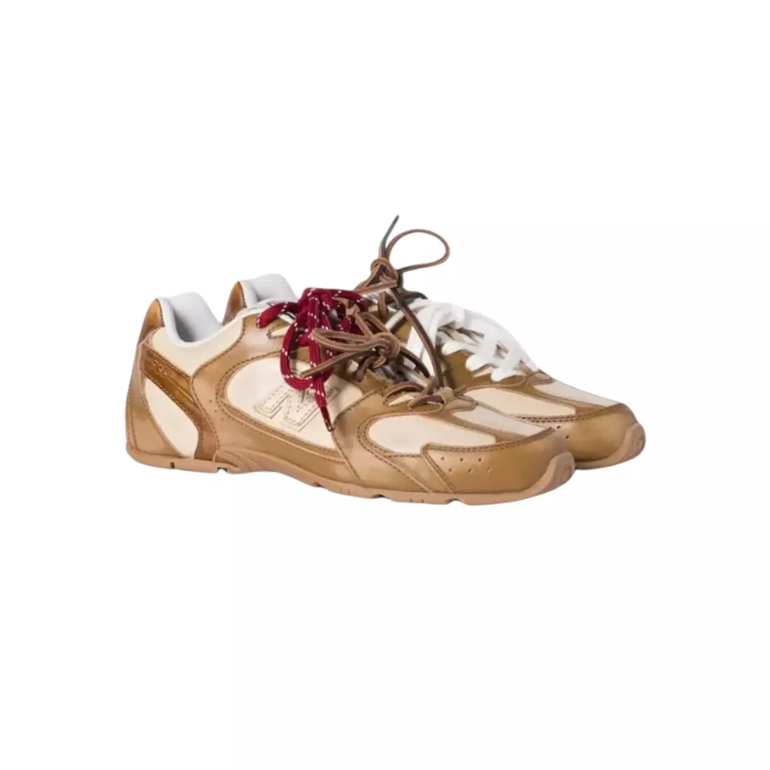 NEW BALANCE 530 X MIU MIU DECO' CALF LEATHER CINNAMON TRAVERTINE 1
