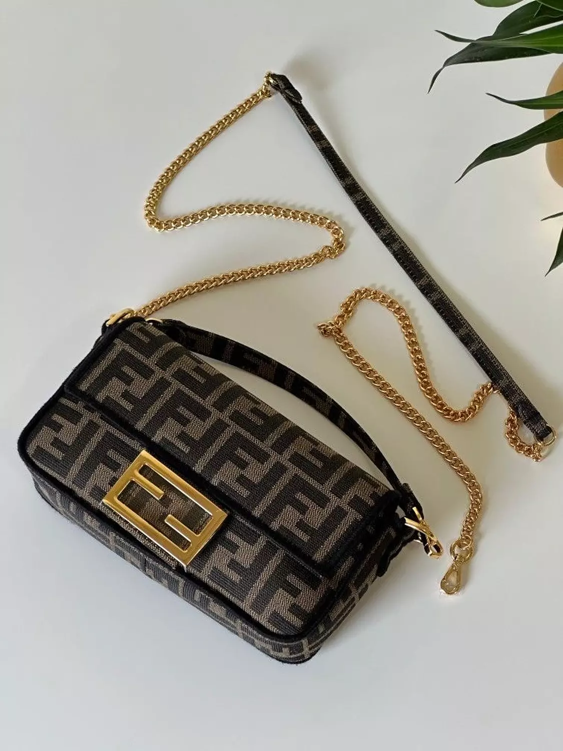 Baguette Mini Bag In Brown image