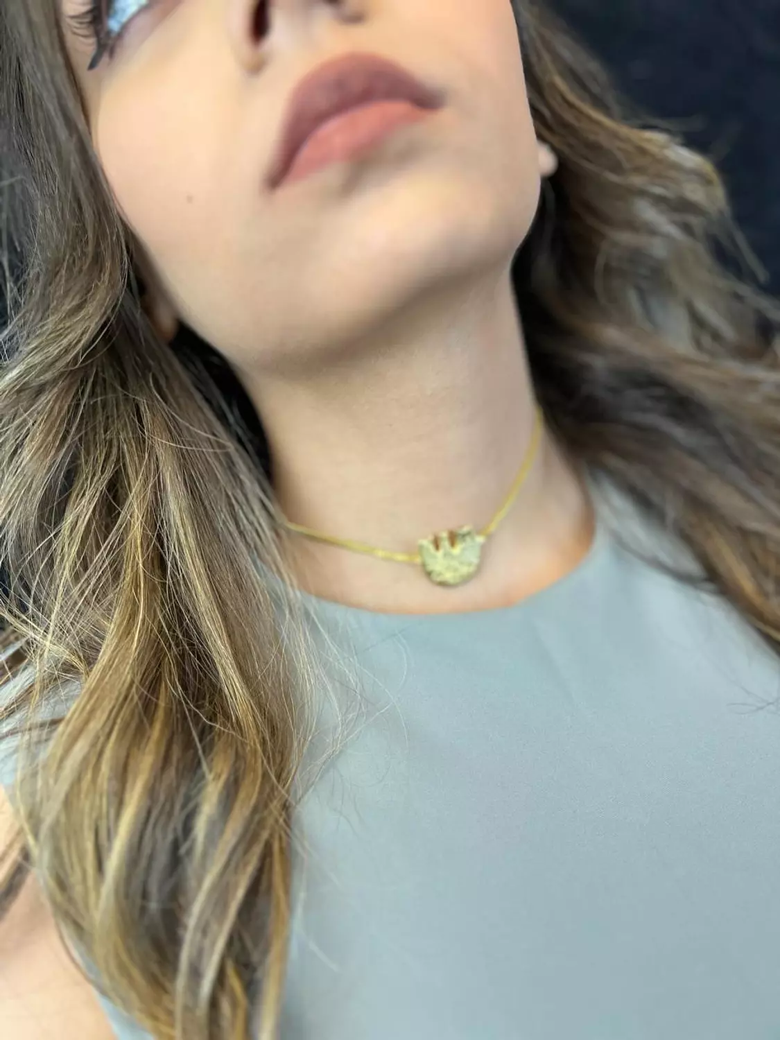 Gold plated Chicken choker 1